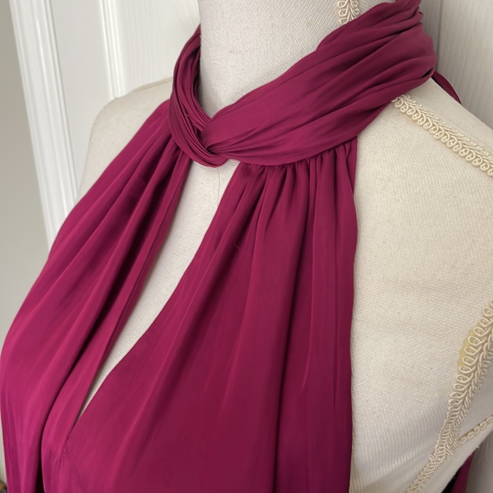 Banana Republic Women’s Blouse Top Fuschia Sleeveless Sz Large NWT - Picture 3 of 9